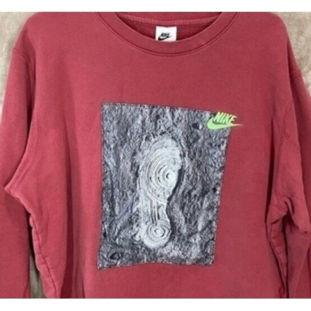 Nike Zero Gravity Crewneck Sweatshirt Red Graphic Print Spellout Size‎ L VTG
